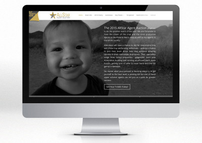 AllStar Agent Auction real estate charity event mobile responsive website