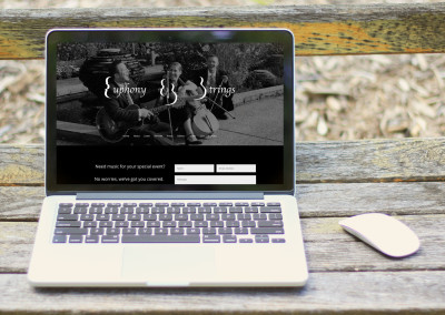Euphony Strings mobile responsive website home page view
