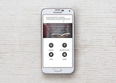 Gilead Church Mobile Responsive Website Design